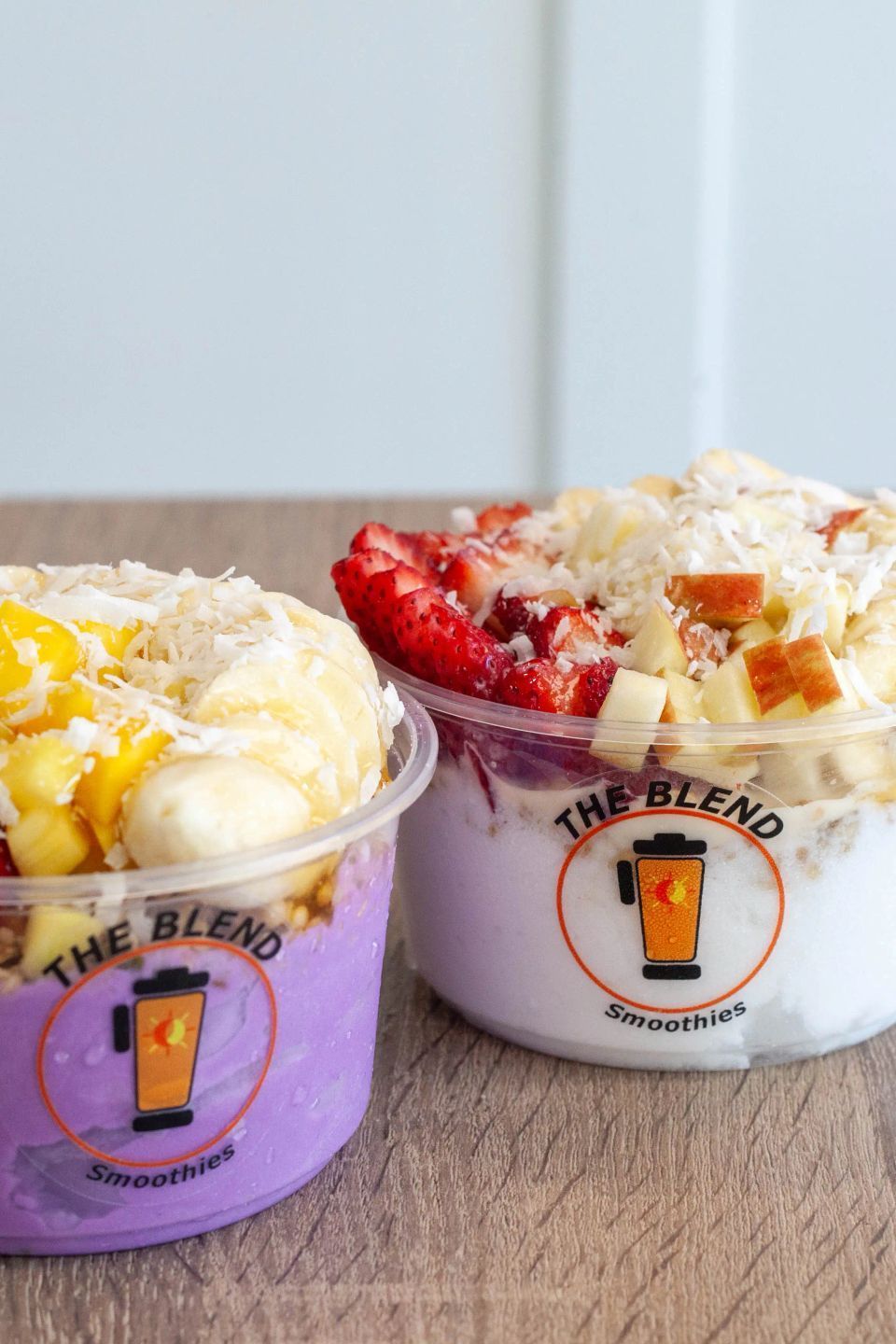 Two smoothie bowls from