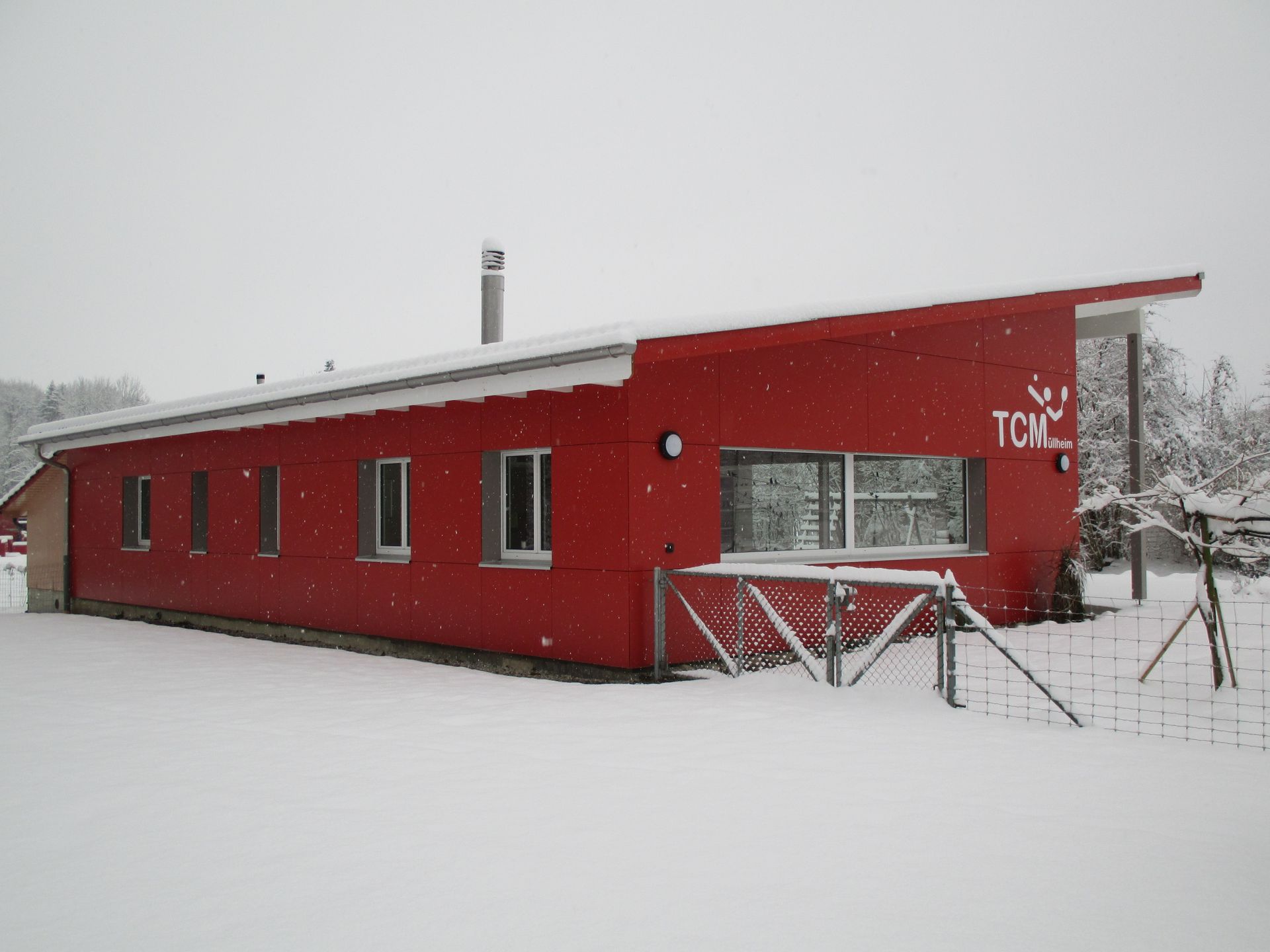 Clubhaus im Winter