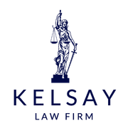 Kelsay Law Firm Logo in Gold