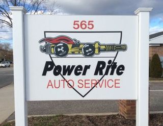 Power Rite Auto Services Sign - Power Rite Auto Service in East Northport NY