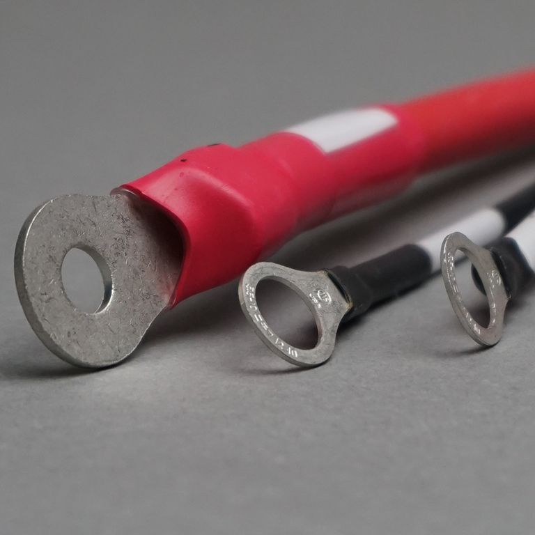 Custom battery cables by Foster Harness and Electrical Assembly.