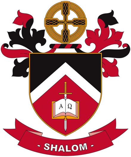 A coat of arms that says shalom on it