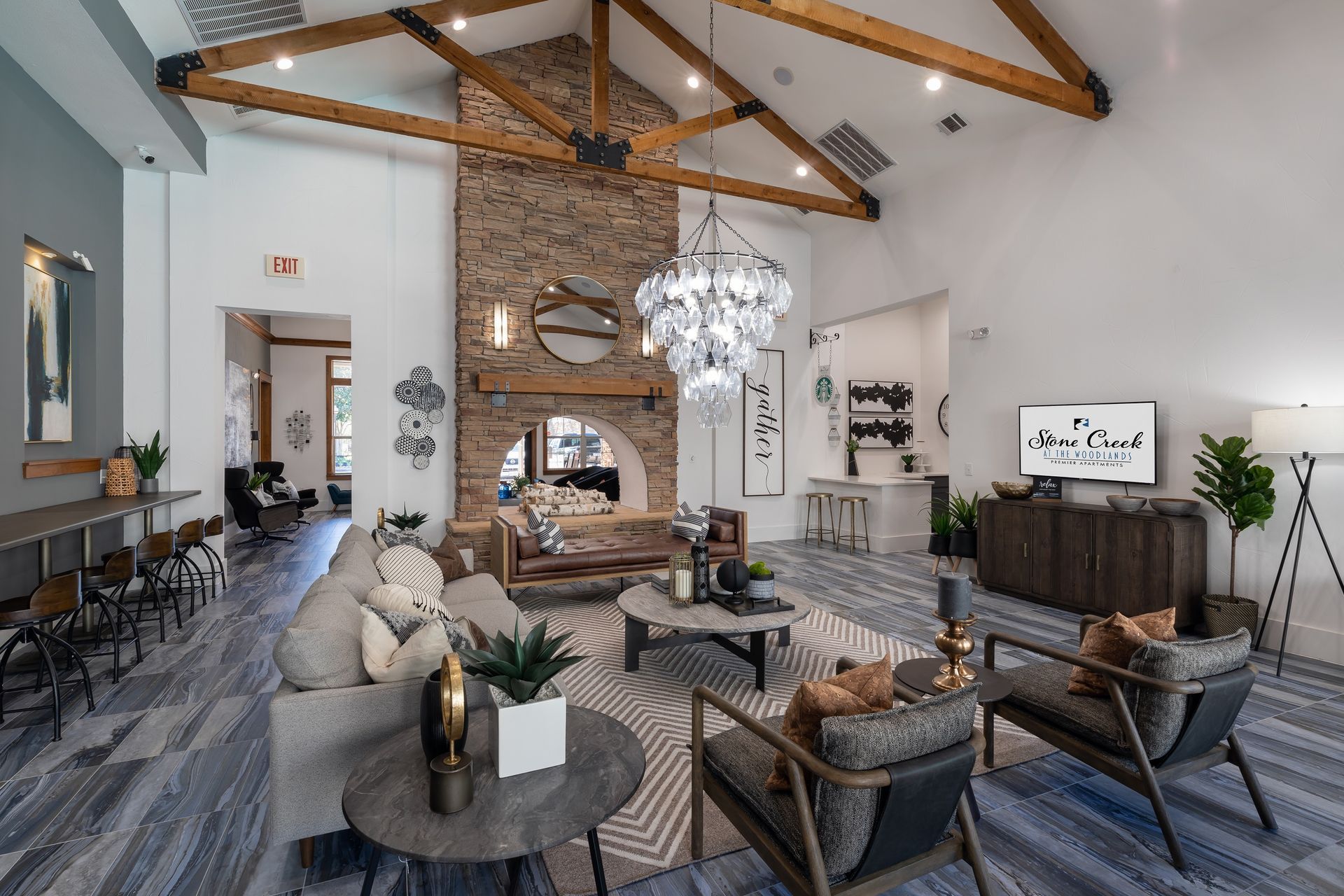 Clubhouse at Stone Creek at The Woodlands in The Woodlands, TX.