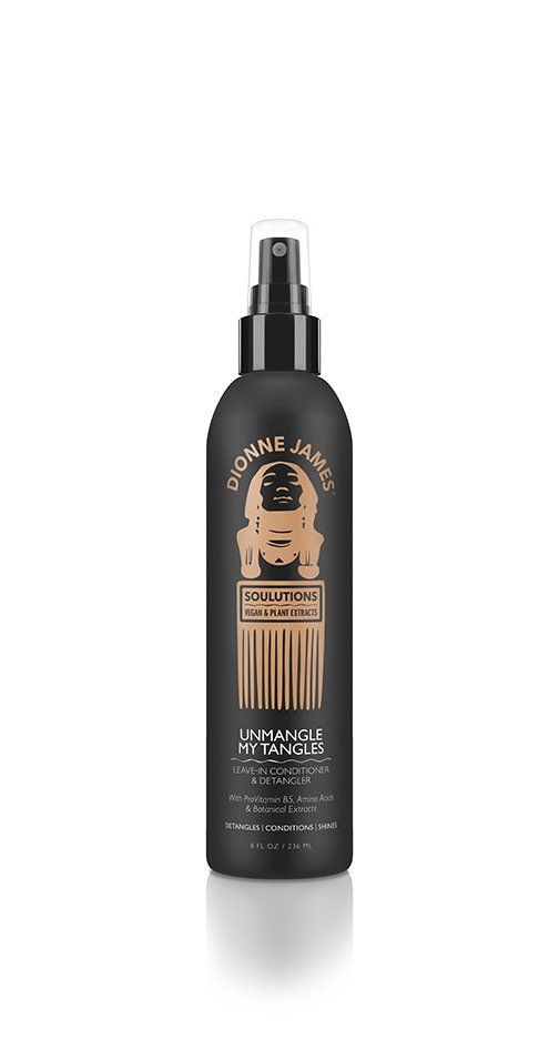 A black spray bottle with a comb on it on a white background.