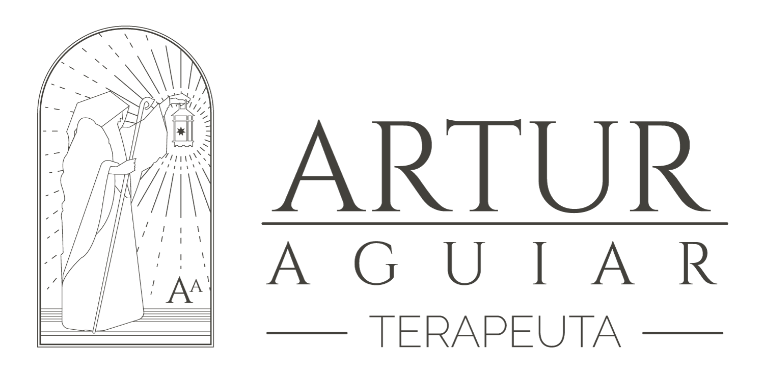 A black and white logo for artur aguiar terapeuta