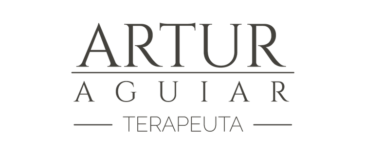 A black and white logo for artur aguiar terapeuta