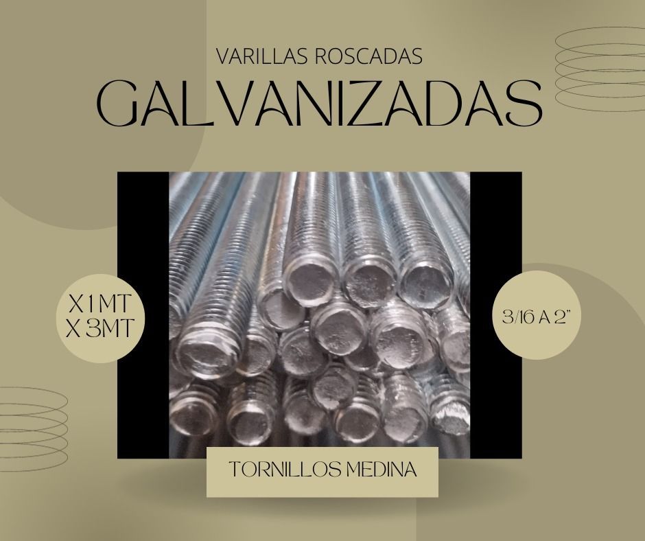 TORNILLOS Y TUERCAS ESPECIALES MEDINA  -  GALVANIZADAS