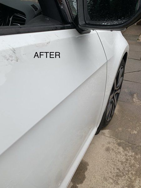 after dent removal