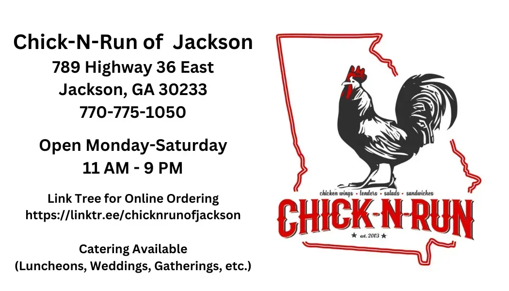 A business card for chick-n-run of jackson
