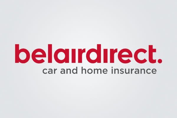 A logo for belairdirect car and home insurance