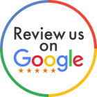 A google logo that says review us on google