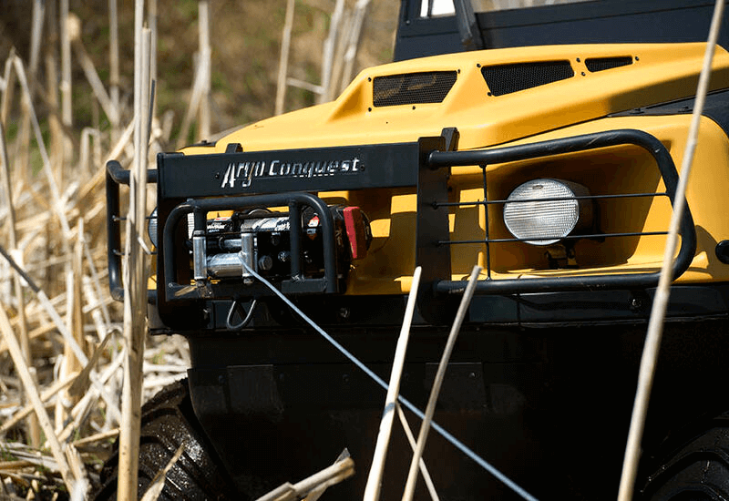 WARN winch on the Argo Conquest Pro Commercial series XTV from Loch Lomond Equipment Sales.