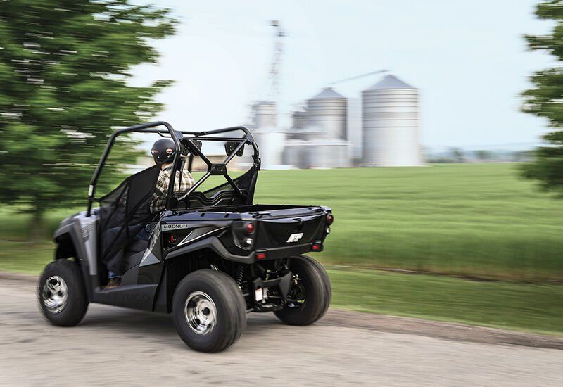 Argo Magnum recreational vehicle with ROPS, a roll over protection system.