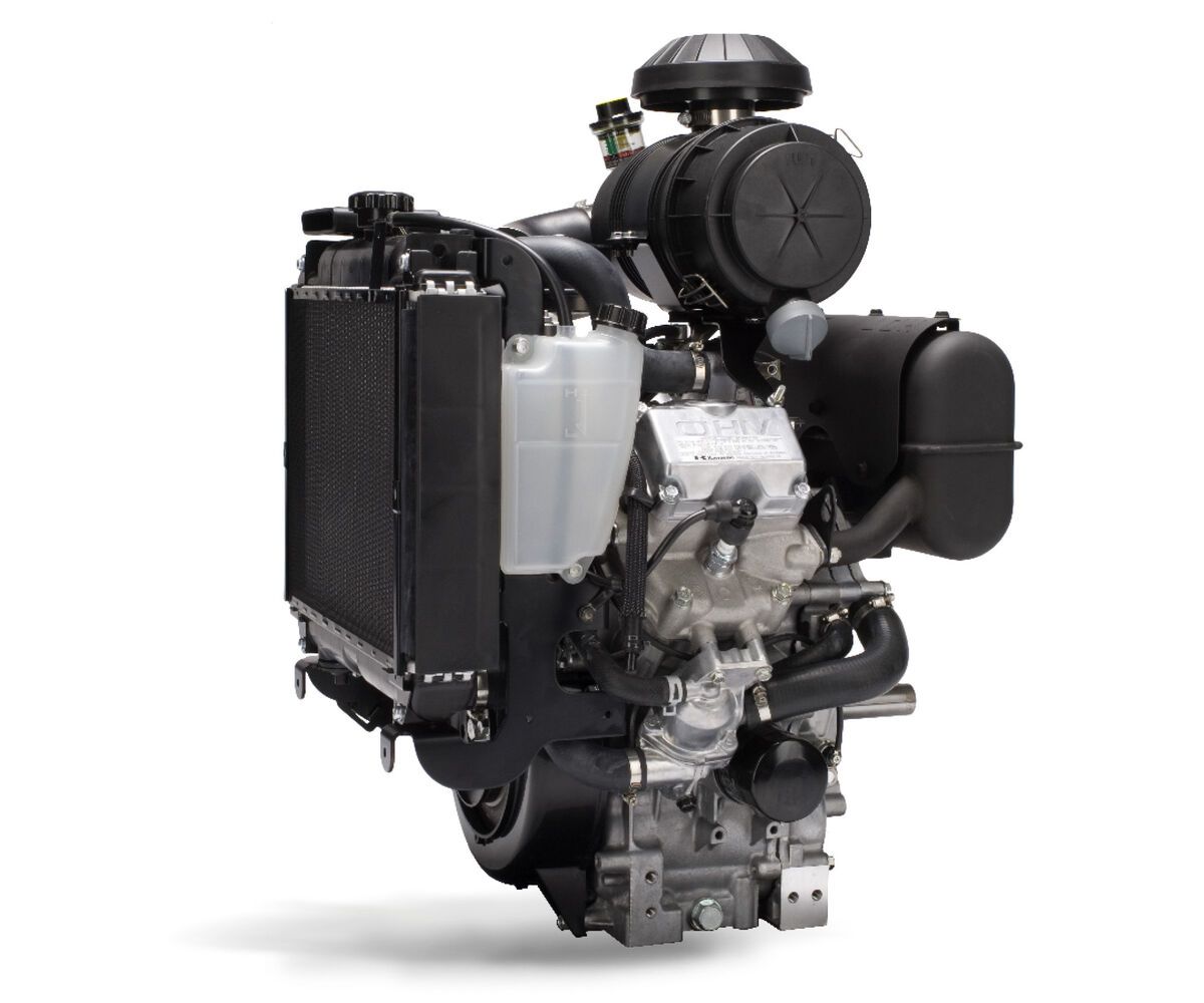 a close up of a diesel engine with the letters dm on it