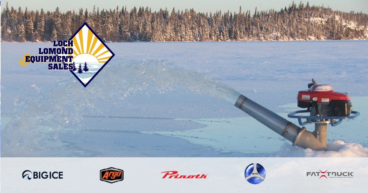 Big Ice Flooding Pumps for Winter Road Ice Construction.