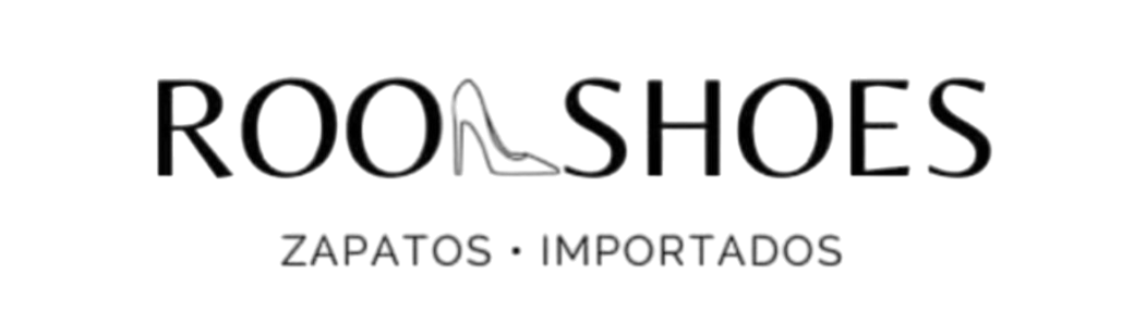 Un logo en blanco y negro para zapatos rool zapatos importados