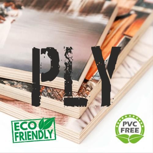 A stack of plywood that is eco friendly and pvc free