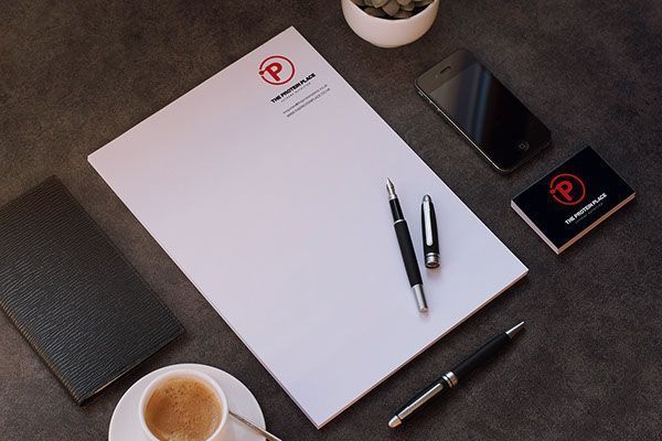 A piece of paper with the letter p on it