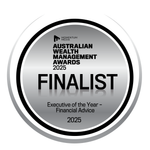 Australian Wealth Management Awards finalist for 2025, Executive of the Year - Financial Advice.