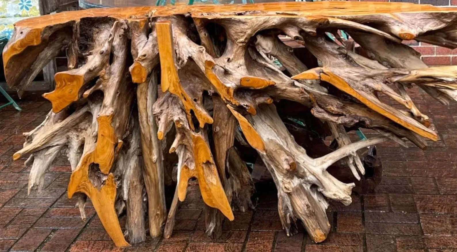 Teak Root Console Table | ethenial.com