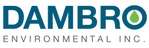 Dambro Environmental Logo with blue text