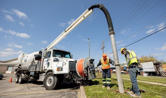 Hydro Excavation Truck White