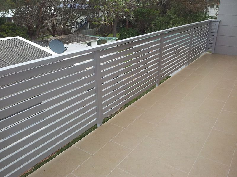 Aluminium Balustrade Screen — Rearden Fencing Pty Ltd in Toronto, NSW
