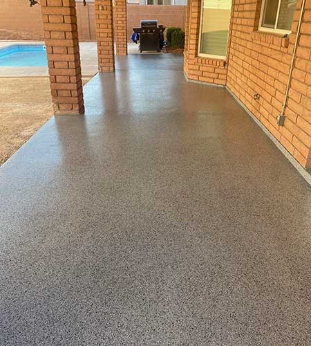 Coated Concrete Near Pool — St. George, UT — K.C. Concrete Coating