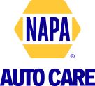 NAPA Auto Care logo in blue and yellow