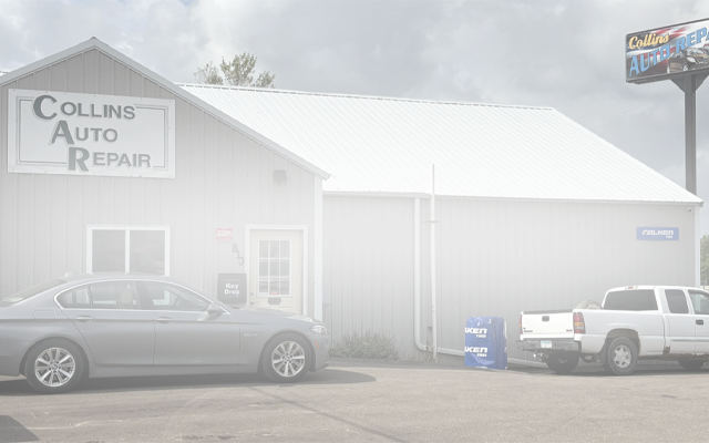 Three vehicles parked outside of our auto repair shop located in Albert Lea, MN | Collins Auto Repair