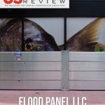 A flood panel with a picture of a fish on it.