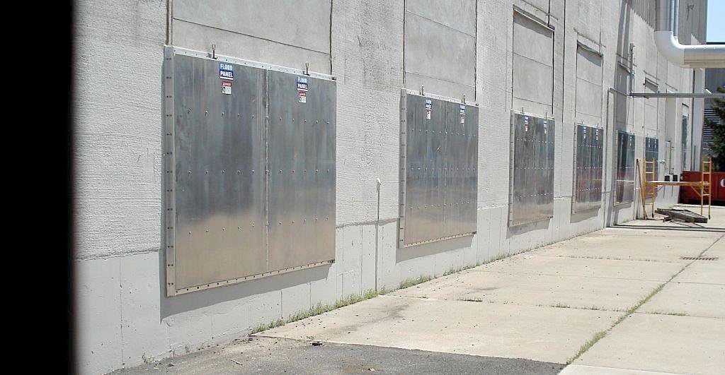 A building with a lot of stainless steel plates on it