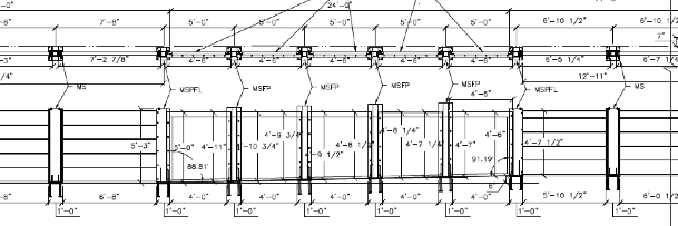 It is a black and white drawing of a building.