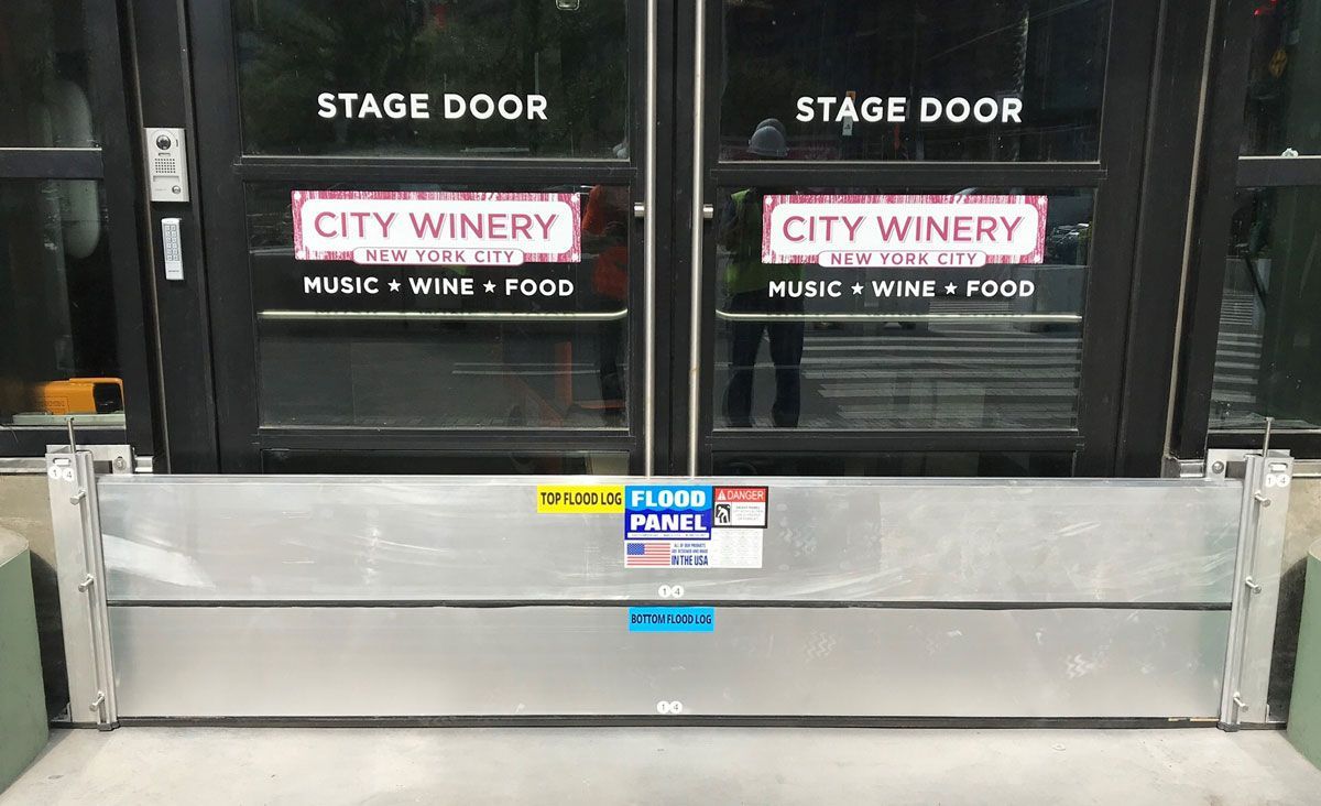 The city winery has a stage door and a stage door