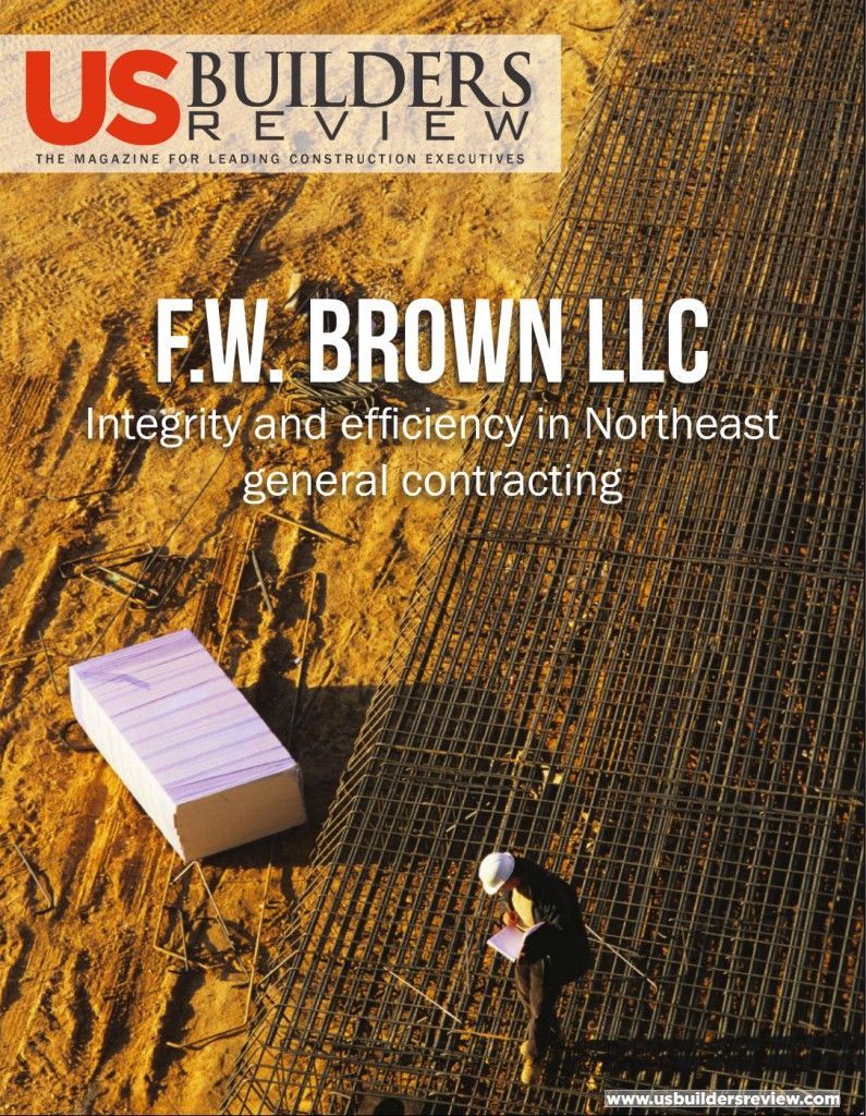 The cover of us builders review by f.w. brown llc