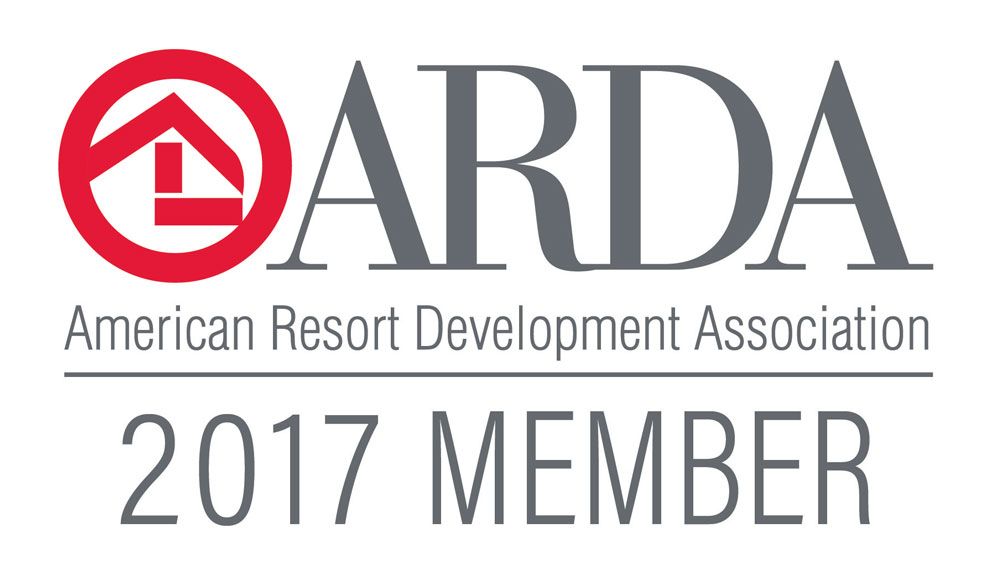 The logo for the american resort development association is a 2017 member.