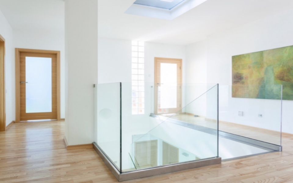 separatori di locali in vetro e cristallo