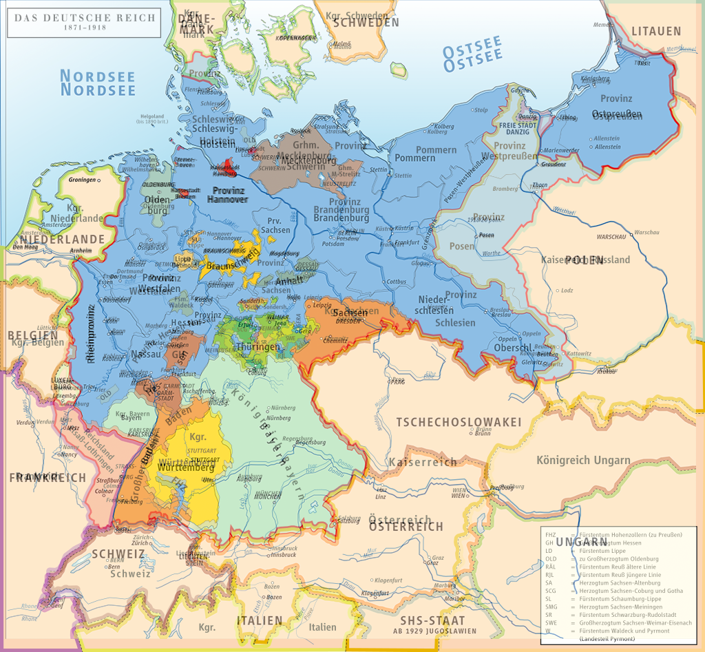 Vergleich Preußen als eigenständiger Staat mit Preußen in den Grenzen