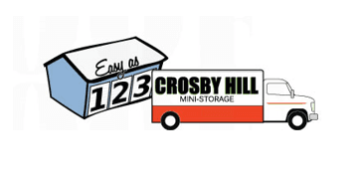 two closed storage unit doors