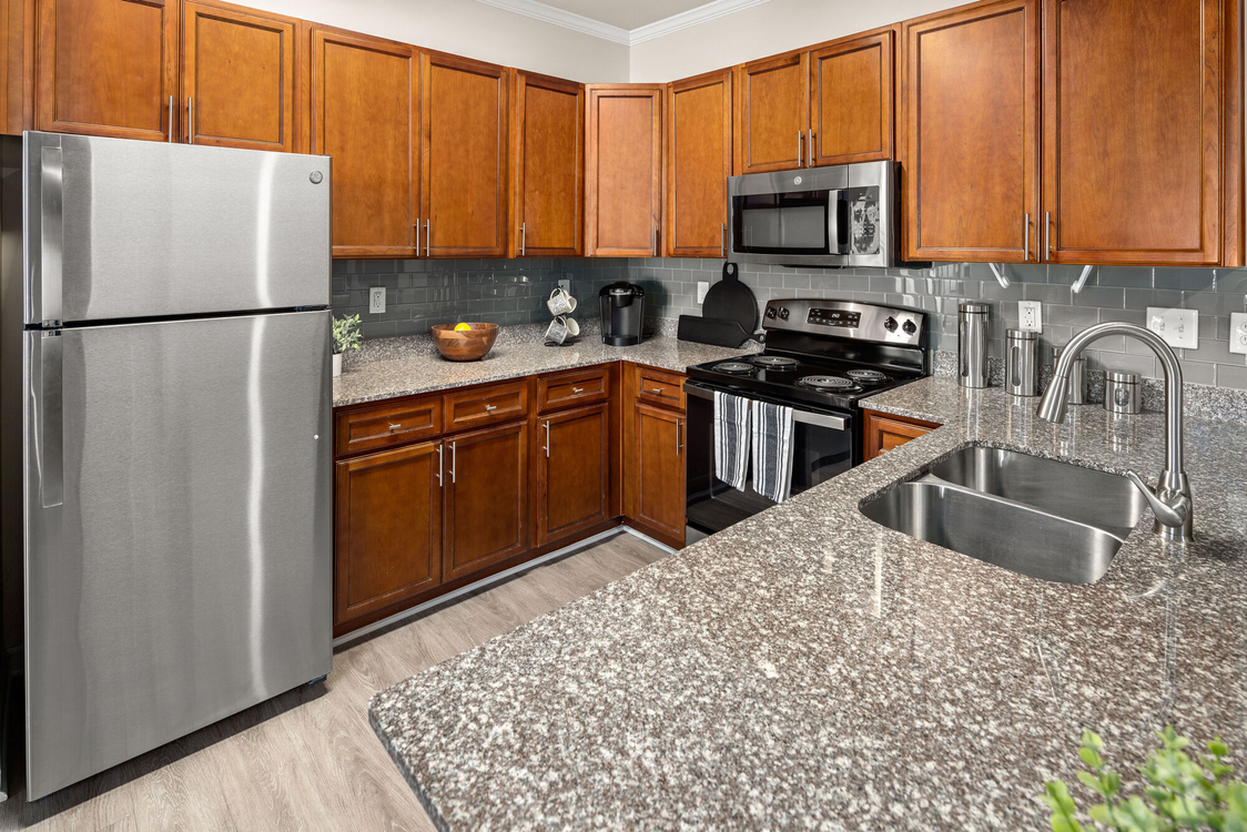 apartment kitchen at Cadence at Cates Creek.