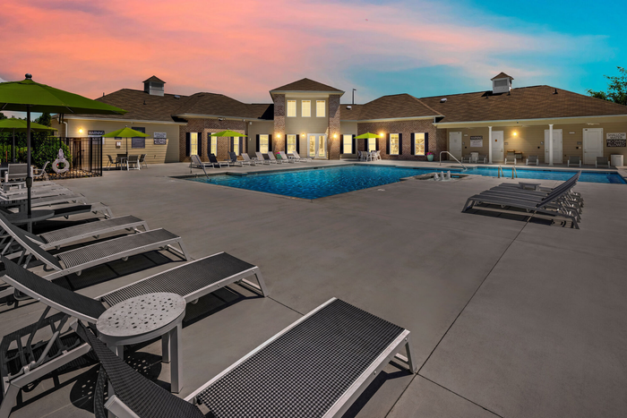 swimming pool area at Cadence at Cates Creek.