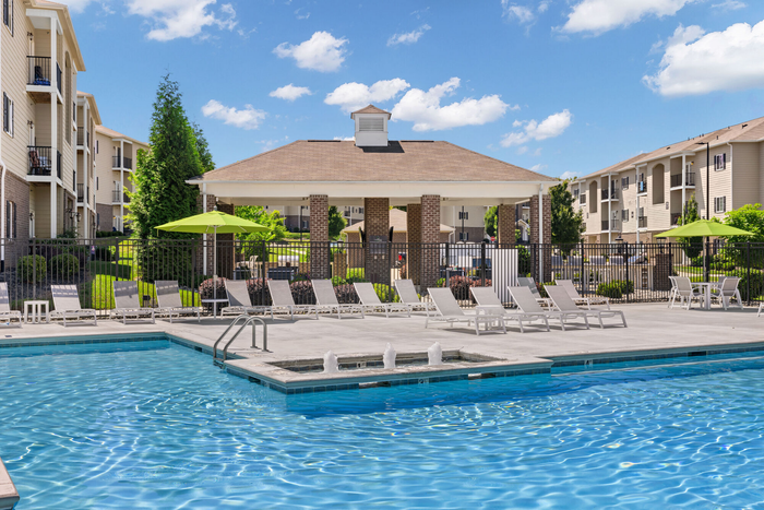 swimming pool area at Cadence at Cates Creek.