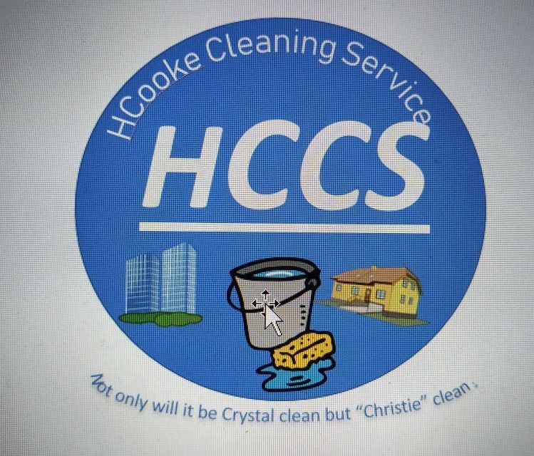 A logo for hcooke cleaning service hccs