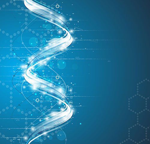 View of a dna cell chain