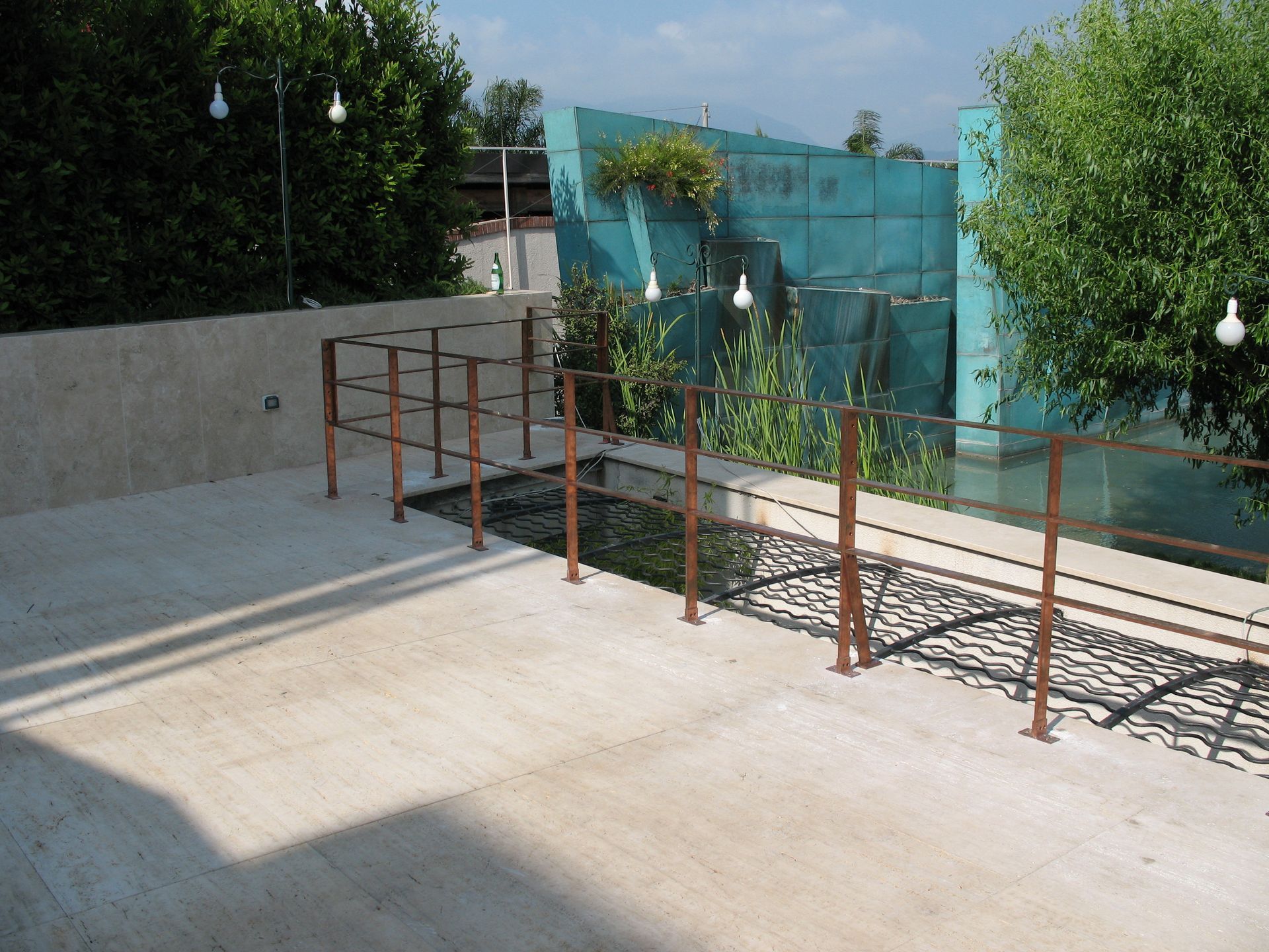 Ringhiera in rame naturale