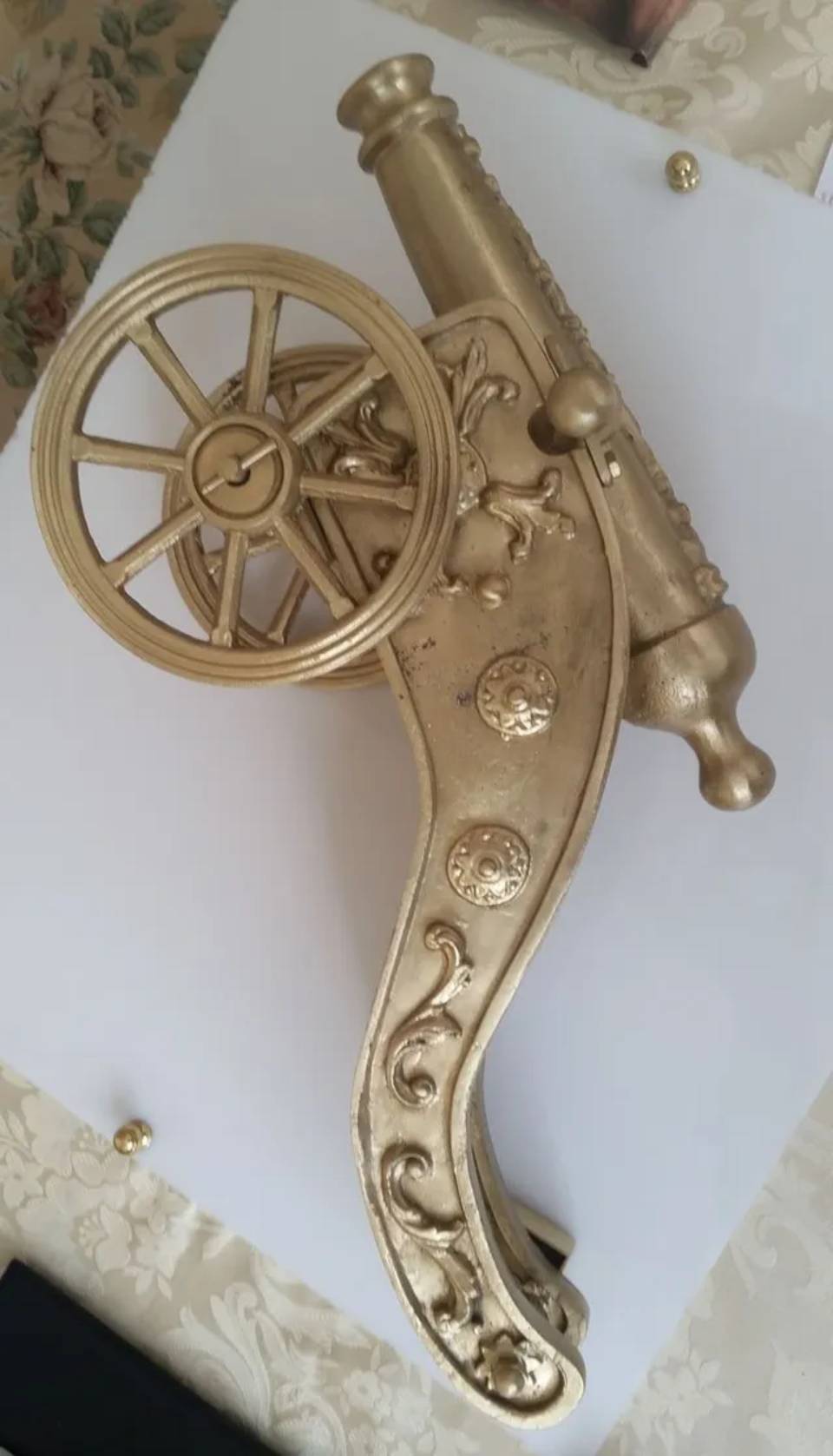 Cannone in ottone antichizzato