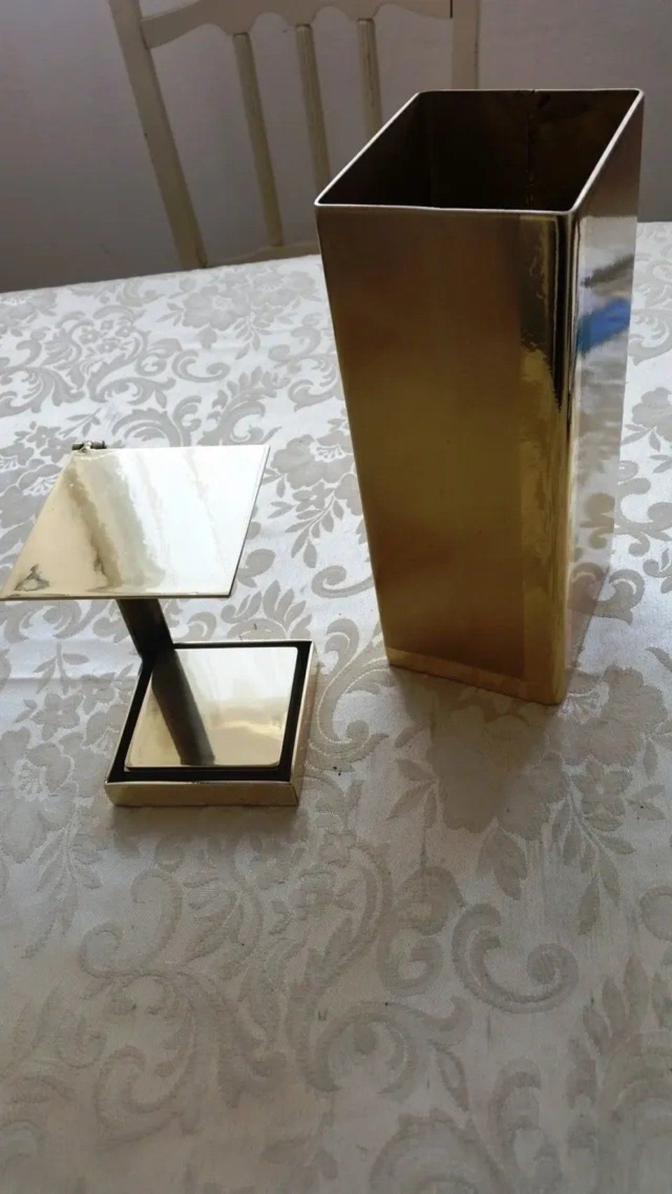 Portafiori ottone porta candela