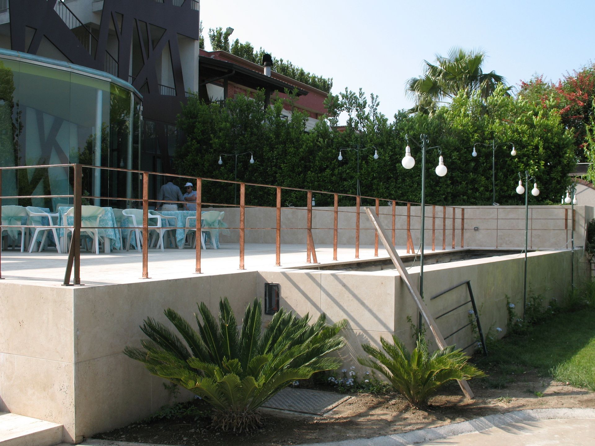 Ringhiera in rame naturale