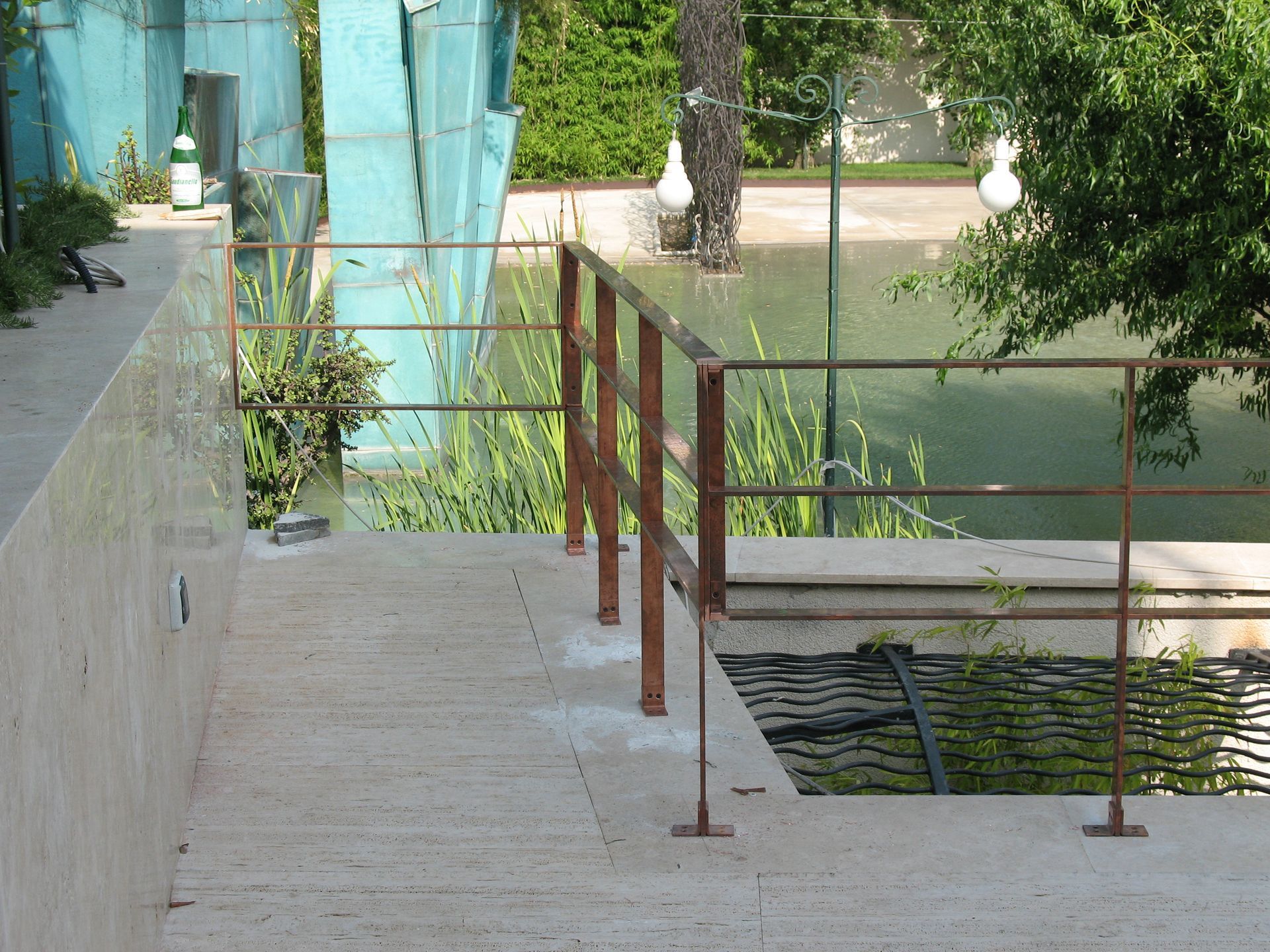 Ringhiera in rame naturale