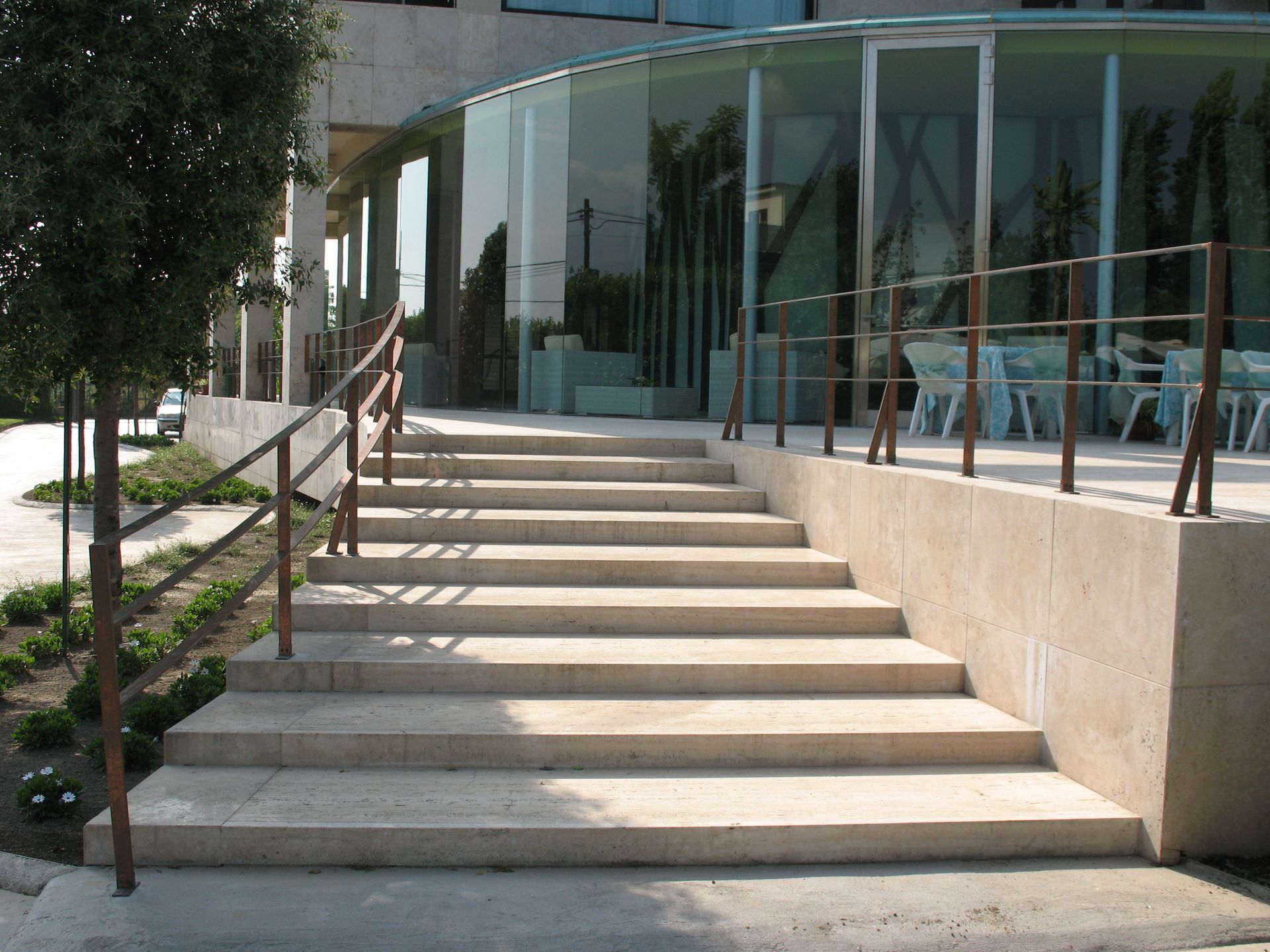 Ringhiera in rame naturale